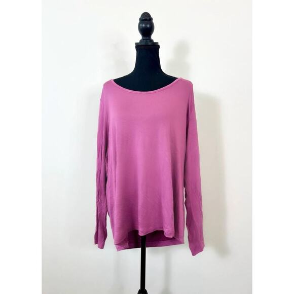 Vince Tunic Top in Purple Size XXXL Knit Pullover Long Sleeve Boat Neck - Picture 1 of 3